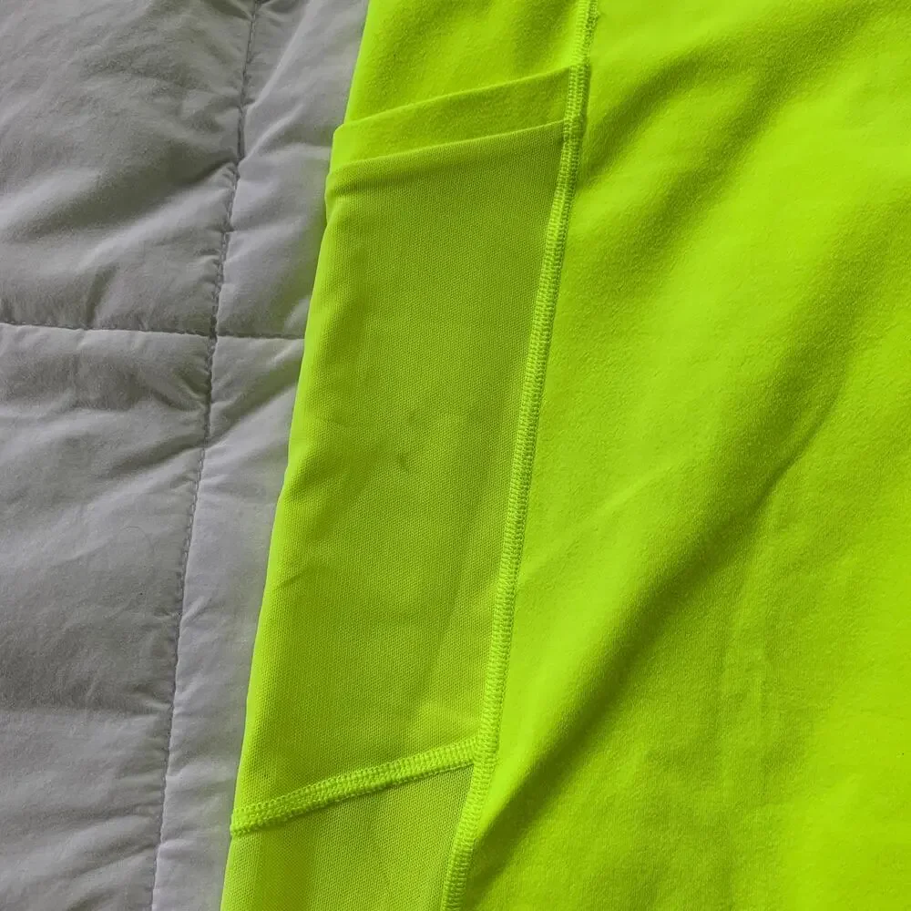 Fabletics neon yellow Power Hold On The Go High Waisted Capri leggings 2X 2XL - Picture 14 of 15